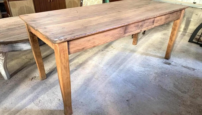 Mesa En Pino Con Cajon 180 X 079 X 07 1 - 06-12-2020