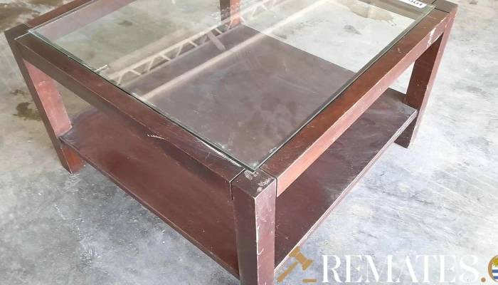 Mesa Ratona En Madera Tapa De Cristal -  3 - 17-06-2021