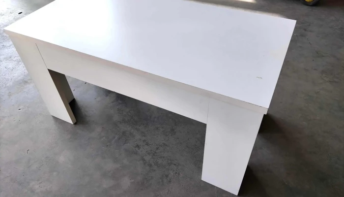 mesa ratona en Mdf blanca