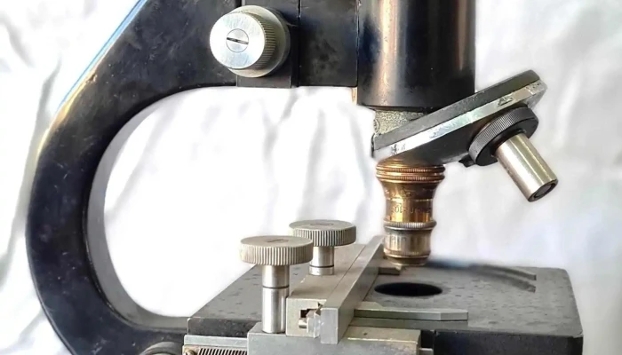 Microscopio antiguo alemán