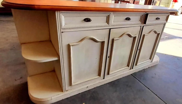 Mueble De Cedro De Cocina Patina Blanca -  2 - 17-06-2021