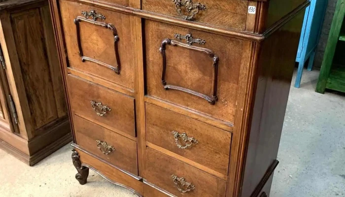 Mueble Frances 6 Cajones 2 Puertas Tapa De Marmol 0,86 X 0,47 X 1,12 Alto