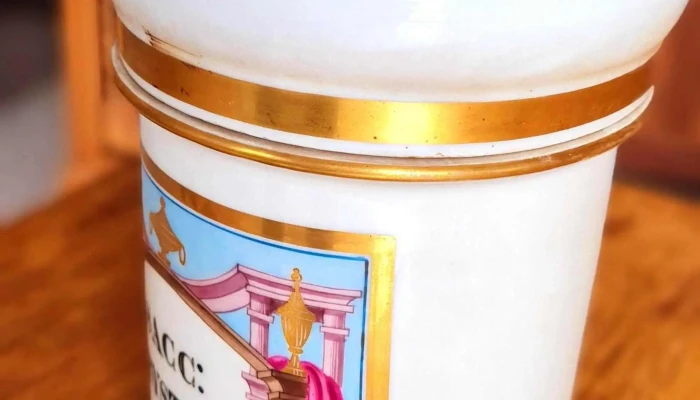 Muy Antiguo Frasco Farmacia Porcelana Fr 3 - 17-06-2021