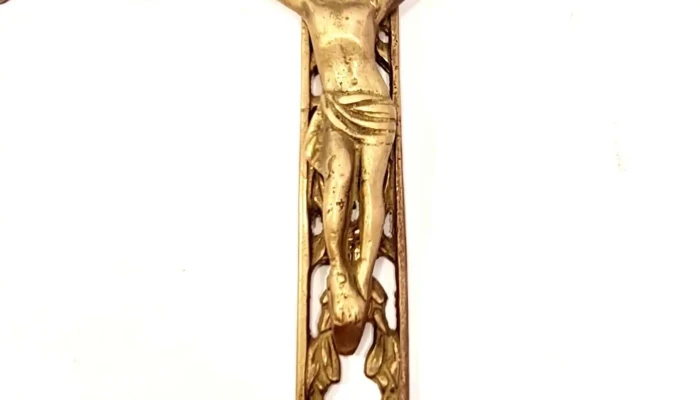 Par De Crucifijos En Bronce Macizo Uno 3 - 17-06-2021