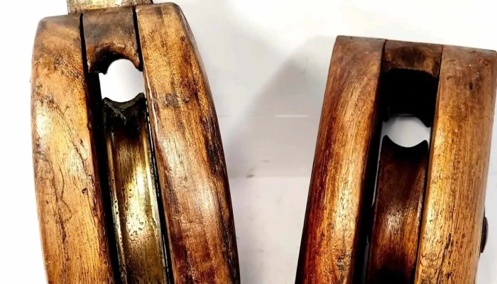 Par de pastecas madera