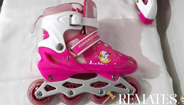 Par De Patines Tipo Roller Rosados -  3 - 17-06-2021