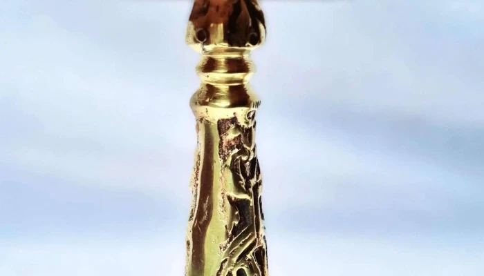 Par De Pie De Veladoras De Bronce Macizo -  3 - 17-06-2021
