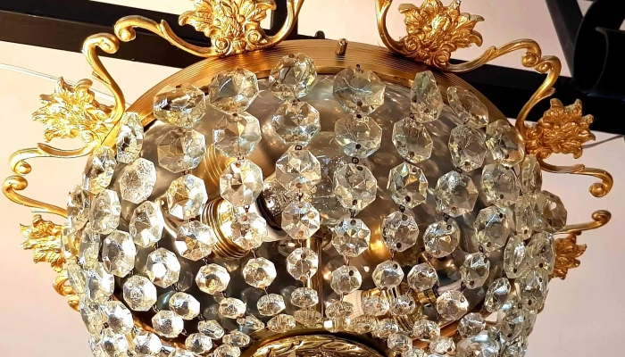 Plafon En Bronce Con Caireles De Cristal 2 - 17-06-2021