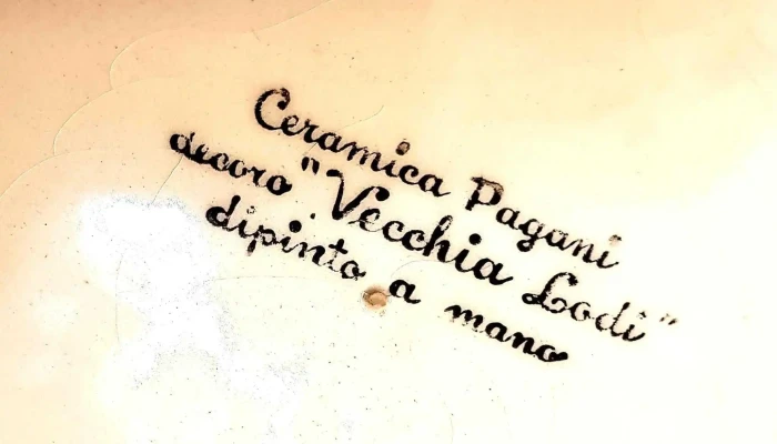 Plato Pintado Mano Italiano Con Campana 3 - 17-06-2021