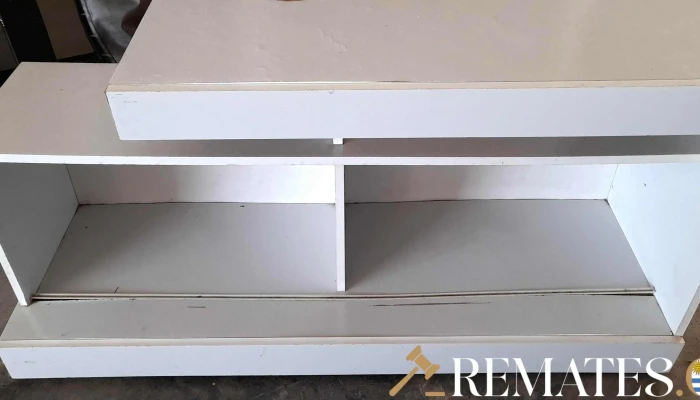 Rack Tv En Mdf Blanco