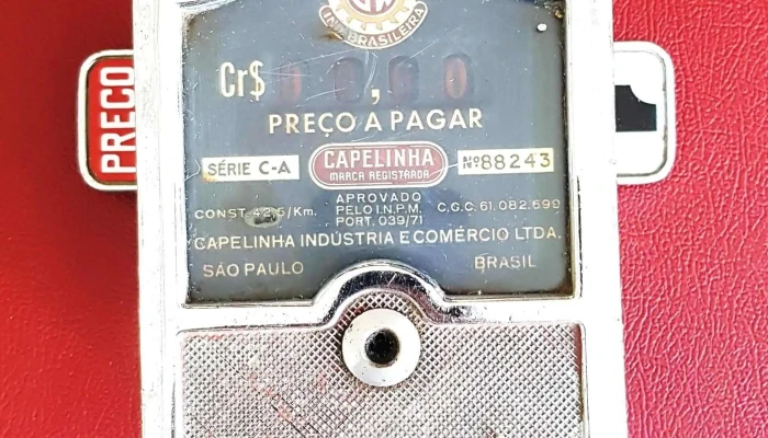 Reloj de taxi antiguo banderas esmaltadas funciona
