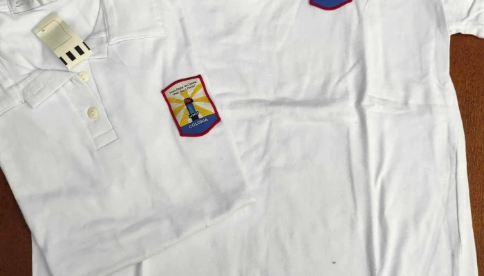 Remeras Blancas Tipo Chombas Con Escudo 1 - 30-07-2021