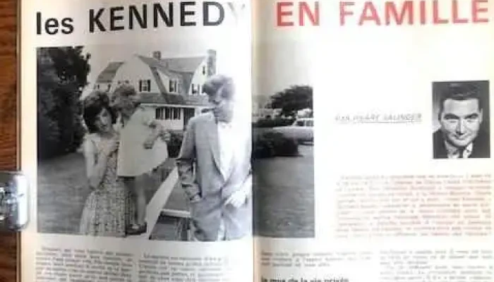 Revista Historia en Frances con Jackie Keneddy en la tapa