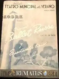 Revista teatro Municipal de Verano año 1944 Ballet Russe Sodre