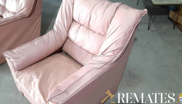 Sillon De 1 Cuerpo Color Rosa En Cuerina -  1 - 17-06-2021