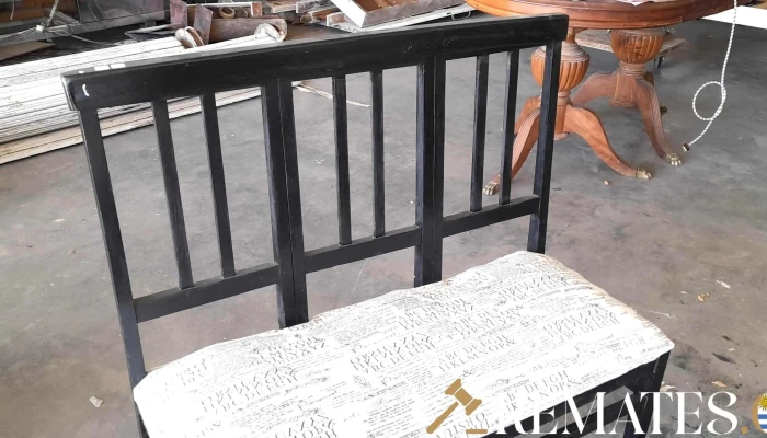 Sillon De 2 Cuerpos En Madera Negra Y Ta 3 - 17-06-2021