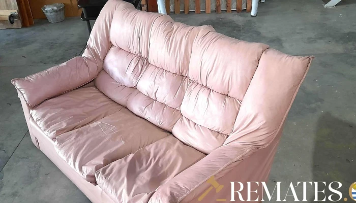 Sillon De 3 Cuerpos Color Rosa En Cuerin 3 - 17-06-2021