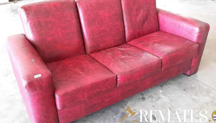 Sofa Rojo Dde 3 Cuerpos En Cuerina Rojo -  2 - 17-06-2021