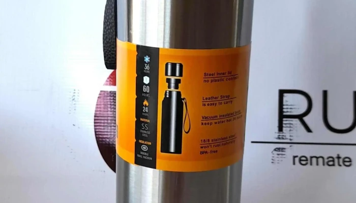 termo de acero inox 1l con colador