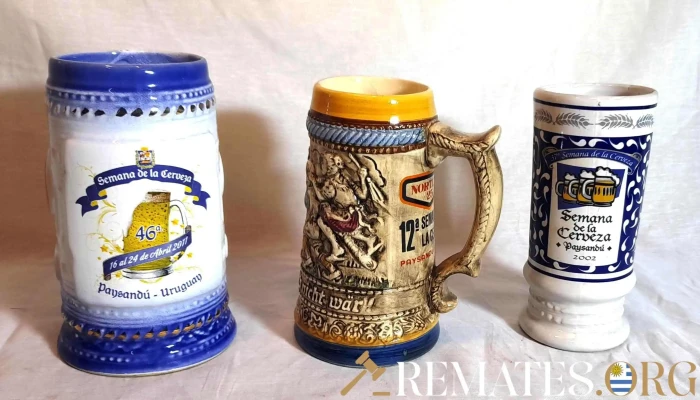 Tres  jarras Semana de la Cerveza de Paysandú