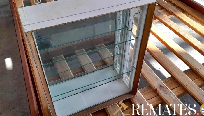 Vitrina De Vidrio Y Madera Chica